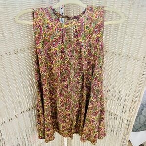 Umgee Oversized Tunic Sleeveless Blouse - SZ Small